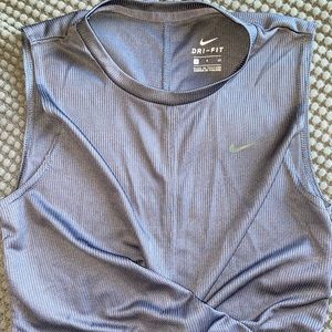 Nike Cropped Tank with cross cross detail